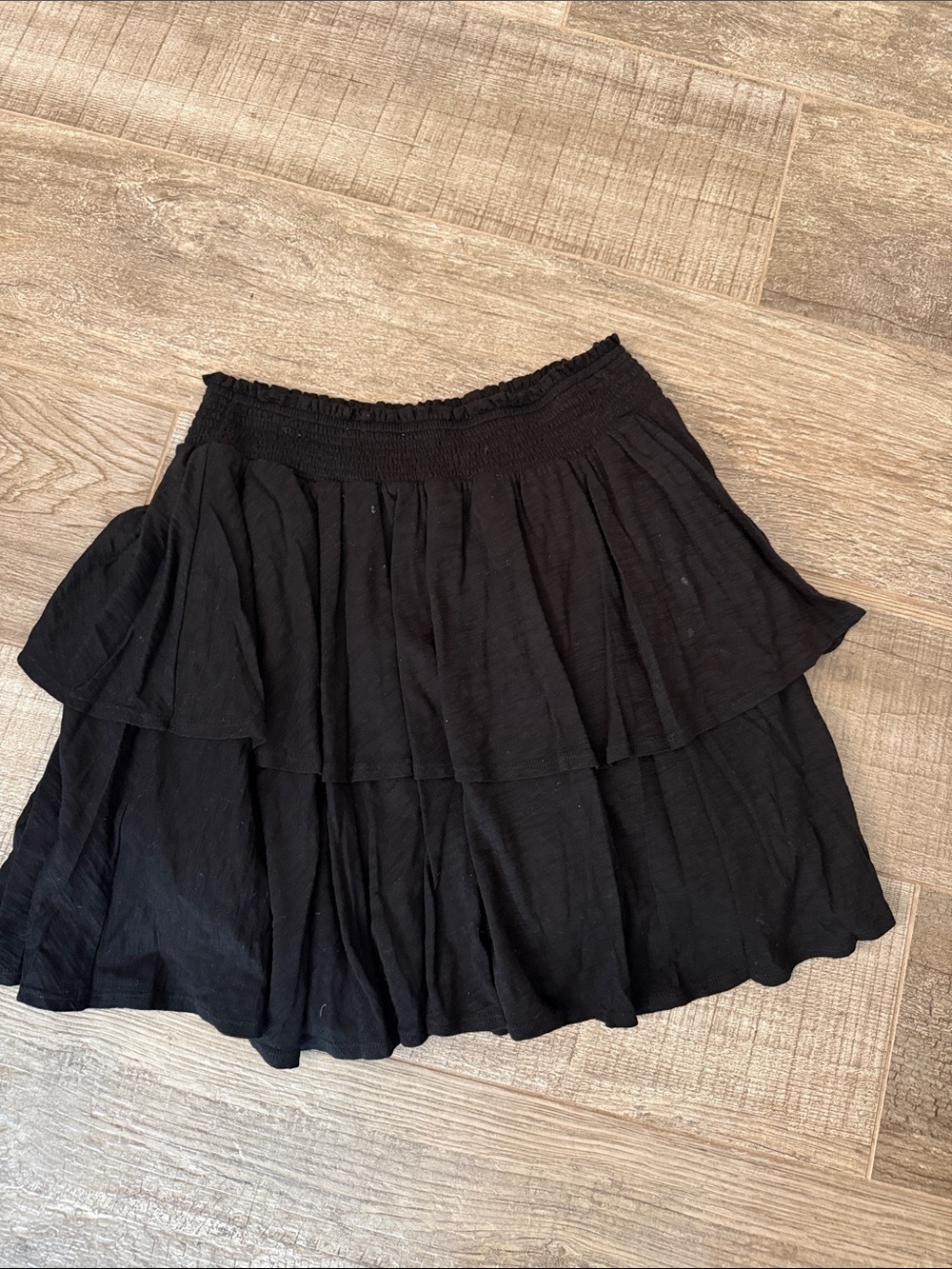 GOLDIE Black Tiered Women's Skirt - Stylish Flowy Design size Small